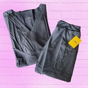 Medical Scrubs (Top & Bottoms) WonderWink W123 | in Gray | Women's XL | NWT